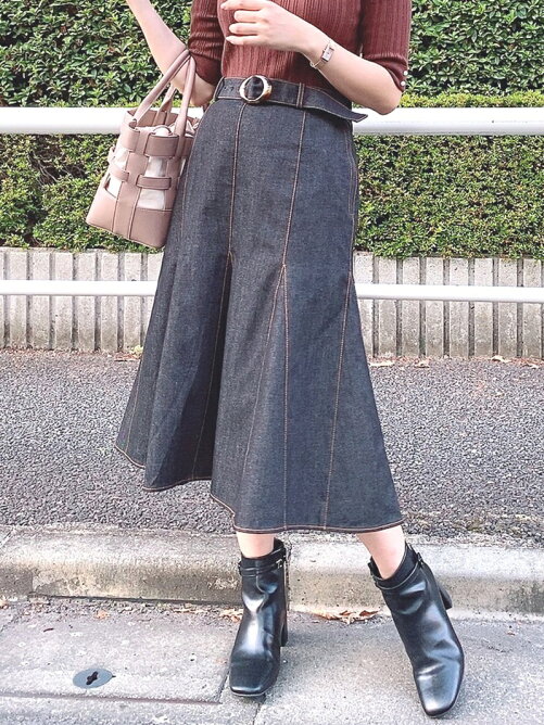 Misch Masch フレアーハギデニムスカート Rakuten Fashion 楽天ファッション 旧楽天ブランドアベニュー Bg90