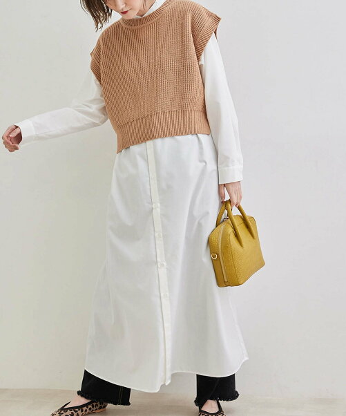 Rope Picnic 芳根京子さん着用アイテム ニットベストセットシャツワンピース Rakuten Fashion 楽天ファッション 旧楽天ブランドアベニュー Dn80