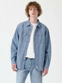 【SALE／30%OFF】Levi's ワーカーシャツ ブルー LINDE CHAMBRAY リーバイス トップス スウェット・トレーナー ブルー【送料無料】