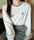 【U.S. POLO ASSN.】配色ラインロンT