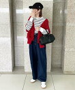 【U.S. POLO ASSN.】配色ラインロンT