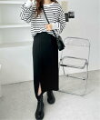 【U.S. POLO ASSN.】配色ラインロンT