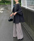 CORNERS by KR ストライプニットパンツ