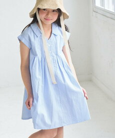 【SALE／19%OFF】ROPE' PICNIC KIDS 【KIDS/キッズ】コードレーンシャツワンピース ロペピクニック ワンピース・ドレス ワンピース ブルー ブラック