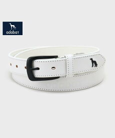 adabat 【新レーベル ADABAT NAVY】サルーキレザーベルト アダバット ファッション雑貨 ベルト ブラック ホワイト ネイビー レッド【送料無料】