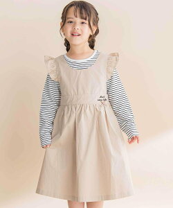 �ySALE�^50%OFF�zNoeil aime BeBe �c�C�����t�����W�����p�[�X�J�[�g+�{�[�_�[����T�V���c�Z�b�g(90~130cm) �x�x �I�����C�� �X�g�A �����s�[�X�E�h���X �W�����p�[�X�J�[�g �x�[�W�� �s���N