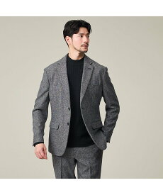 ABAHOUSE LASTWORD 【カシミヤブレンド】ウール ツイルジャケット / セットアップ対応 アバハウス ジャケット・アウター テーラードジャケット・ブレザー ベージュ ネイビー ブラック グレー【送料無料】