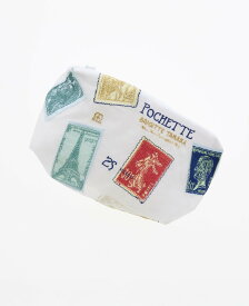 martinique 《別注》【Brigitte Tanaka/ブリジット タナカ】MARTINIQUE TIMBRE マルティニーク 財布・ポーチ・ケース ポーチ ホワイト【送料無料】
