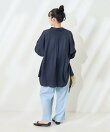 リネンブレンド シャツ<セットアップ対応>