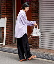 リネンブレンド シャツ<セットアップ対応>