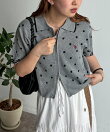 【U.S. POLO ASSN.】襟付きジップ半袖カーディガン