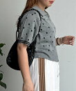 【U.S. POLO ASSN.】襟付きジップ半袖カーディガン