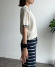 【U.S. POLO ASSN.】襟付きジップ半袖カーディガン