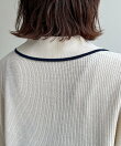 【U.S. POLO ASSN.】襟付きジップ半袖カーディガン