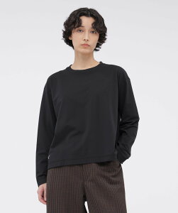 MARGARET HOWELL POLYESTER COTTON HIGH GAUGE PIQUE JERSEY TOP/#REF! �}�[�K���b�g�E�n�E�G�� �g�b�v�X �J�b�g�\�[�ET�V���c �u���b�N�y���������z