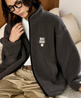 MARY QUANT ＜ユニセックス＞別注 配色 パイピング ボア ブルゾン 限定展開 フリークスストア ジャケット…