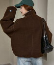 <ユニセックス>別注 配色 パイピング ボア ブルゾン 限定展開