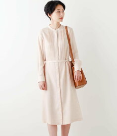 【SALE／66%OFF】NEWYORKER WOMEN パウダーライトクロス タックシャツワンピース ニューヨーカー ワンピース・ドレス ワンピース ピンク【送料無料】