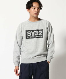 SY32 by SWEET YEARS SY32 by SWEET YEARS/(U)BOX LOGO P/O CREW レアリゼ トップス スウェット・トレーナー グレー ブラック ネイビー【送料無料】