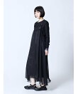 シアーレイヤードペイズリー柄ジャンパースカート