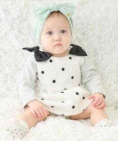 petit main 【リンク】ドット・花柄OPセットアップ ナルミヤオンライン マタニティウェア・ベビー用品 ベビートップス ピンク ホワイト ネイビー【送料無料】