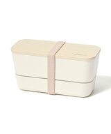 Francfranc ロゴ ランチボックス 2段 アイボリー 弁当箱 2段 ピクニック ランチ フランフラン 食器・調理…