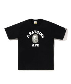 A BATHING APE CITY CAMO COLLEGE TEE ア ベイシング エイプ トップス カットソー・Tシャツ ブラック ホワイト【送料無料】