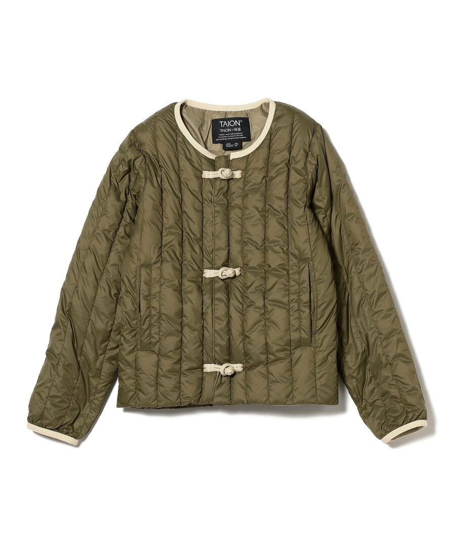 【SALE/40%OFF】B:MING by BEAMS TAION / 別注 チャイナ ブルゾン(100~140cm) ビームス アウトレット ジャケット・アウター ブルゾン・ジャンパー カーキグリーン ホワイト【送料無料】