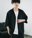 Rocky Monroe 接触冷感 オーバーサイズ半端丈カーディガン ロッキーモンロー トップス カーディガン グレー ネイビー ブラック【送料無料】