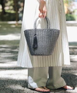 BEAMS HEART WOMEN フリンジ カゴバッグ ビームス ハート バッグ かごバッグ ホワイト ブラック【送料無…