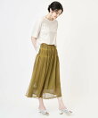 【大きいサイズ/セットアップ対応】プリーツチュールスカート