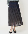【大きいサイズ/セットアップ対応】プリーツチュールスカート