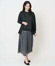 【大きいサイズ/セットアップ対応】プリーツチュールスカート