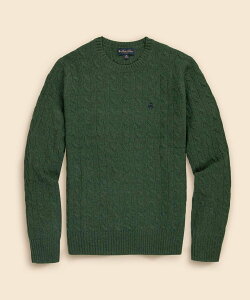 �ySALE�^20%OFF�zBROOKS BROTHERS �����Y�E�[�� GF���S �P�[�u�� �N���[�l�b�N�Z�[�^�[ �u���b�N�X �u���U�[�Y �g�b�v�X �j�b�g �O���[ �x�[�W�� ���b�h �C�G���[ �u���[�y���������z