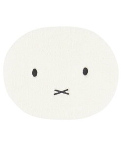 BACKYARD FAMILY ミッフィー アクセントマット ローラ インテリア・生活雑貨 カーペット・ラグ・マット グレー