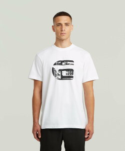 G-Star RAW �y�����V���b�v�zG Icon Graphic T-Shirt/�u�����h���S�O���t�B�b�NT�V���c �W�[�X�^�[���D �g�b�v�X �J�b�g�\�[�ET�V���c �z���C�g�y���������z