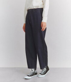 SIPULI Organic Cotton Denim クロップド丈パンツ シプリ パンツ ジーンズ・デニムパンツ ネイビー【送料無料】