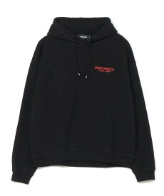 【SALE／60%OFF】DSQUARED2 PARTY LAKE RELAX FIT HOODIE SWEATSHIRT ディースクエアード トップス パーカー・フーディー ブラック ホワイト【送料無料】