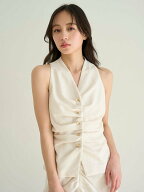 【SALE／50%OFF】SNIDEL ギャザージレトップス スナイデル トップス ベスト・ジレ【送料無料】