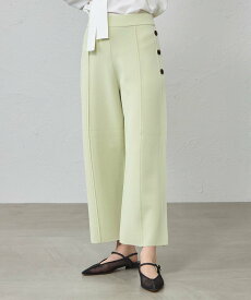 【SALE／28%OFF】CAST: 【着回し抜群/セットアップ対応】セミワイドニットパンツ キャスト コロン パンツ その他のパンツ ピンク ブラック ホワイト グリーン【送料無料】