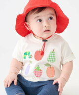 petit main 【はらぺこあおむし】フルーツアップリケ半袖Tシャツ ナルミヤオンライン マタニティウェア・…