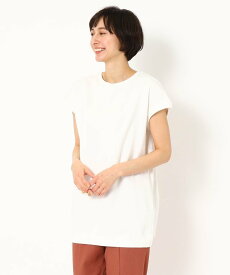 【SALE／60%OFF】LAURA ASHLEY 【洗える】裏毛チュニックカットソー ローラ アシュレイ トップス カットソー・Tシャツ ホワイト ベージュ