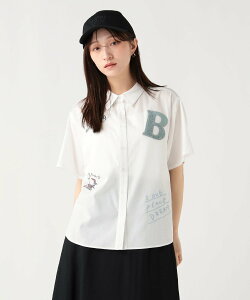 BEAMS HEART WOMEN ���S �h�J �V���c �r�[���X �n�[�g �g�b�v�X �V���c�E�u���E�X �O���[�� �u���b�N �z���C�g�y���������z