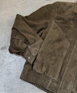 タックポケットハイネックスエードブルゾン / Tuck Pocket High-Neck Suede Blouson