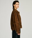 タックポケットハイネックスエードブルゾン / Tuck Pocket High-Neck Suede Blouson
