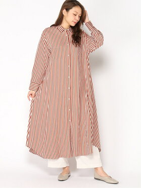 Spick And Span Emmetex ストライプシャツワンピース スピックアンドスパン ワンピース シャツワンピース オレンジ ネイビー ブラウン 送料無料 Room 欲しい に出会える