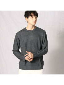 【SALE／40%OFF】COMME CA MEN マルチリブ クルーネックセーター コムサメン トップス ニット グレー ネイビー【送料無料】