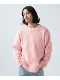 【SALE／64%OFF】BAYFLOW (M)7GワッフルニットPO ベイフロー トップス ニット ピンク ホワイト ネイビー ブルー ベージュ