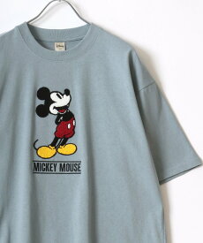 【SALE／12%OFF】Disney Tシャツ ティーシャツ メンズ 半袖 刺繍 ワッペン マルカワ トップス カットソー・Tシャツ ブラック ホワイト ピンク ブルー グレー