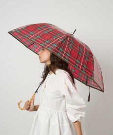 UNITED ARROWS green label relaxing チェック ビニール アンブレラ / 雨傘 / レイン ユナイテッドアローズ グリーンレーベルリラクシング ファッション雑貨 傘・長傘 グリーン ネイビー レッド